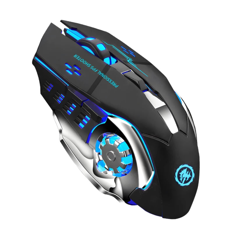Rechargeable Wireless Mouse Gaming Computer Silent Bluetooth Mouse 2.4G USB Mechanical Backlight PC Gamer Mouse for Computer